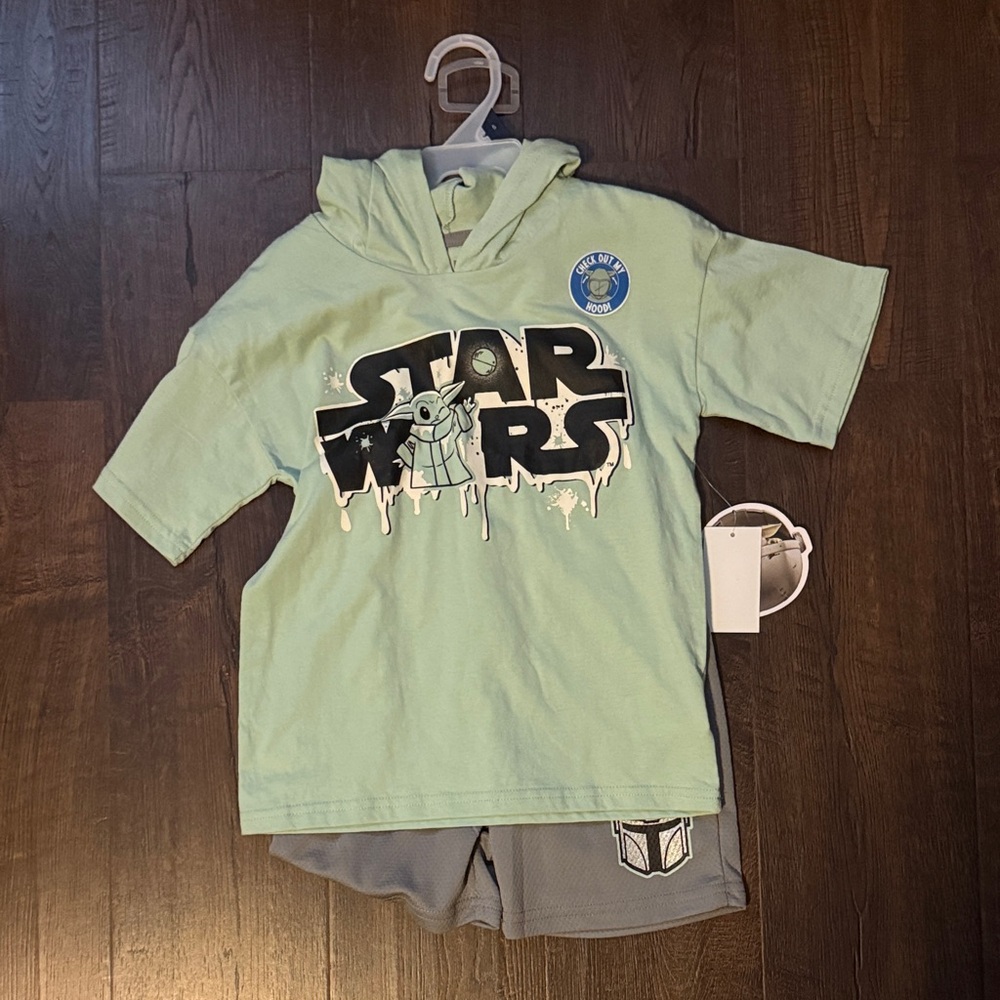 Star Wars Kids Green Hoodie & Shorts